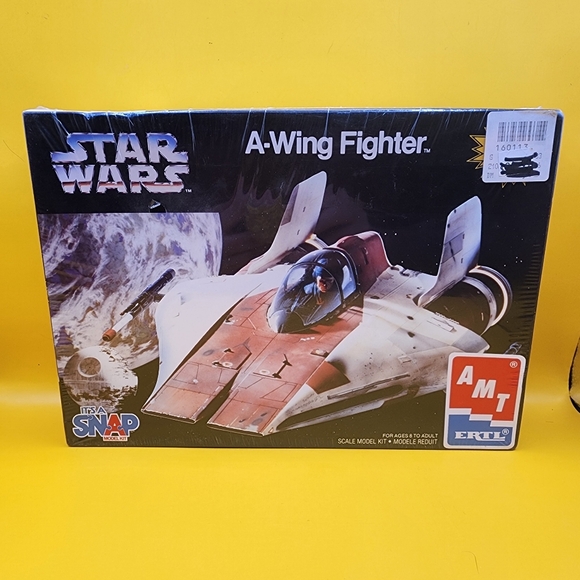 Star Wars Other - New- Star Wars A-Wing Fighter 8933 Plastic Snap Model Kit Factory Sealed AMT Ert